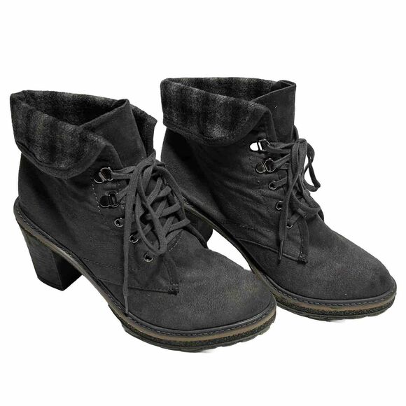 Canyon River Blues Shoes - Canyon River Blues Women's Gray Ankle Boots Lace up, Size 9M